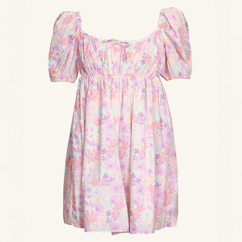 🍋For Love and Lemons Kennedy Puff Sleeve Floral Mini Dress